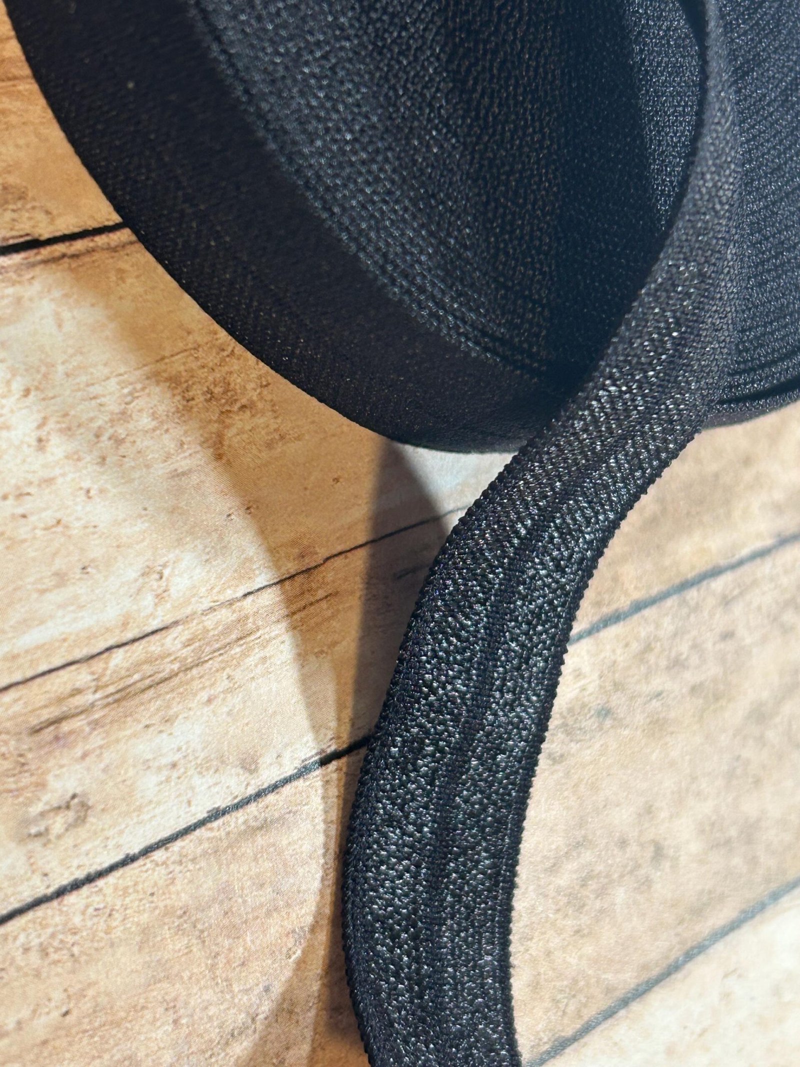 5 yards 5/8 “ solid Black FOE Fold Over Elastic sewing bow making headband blanks craft supplies DIY bows headbands hair ties F.O.E. Notion - Image 4