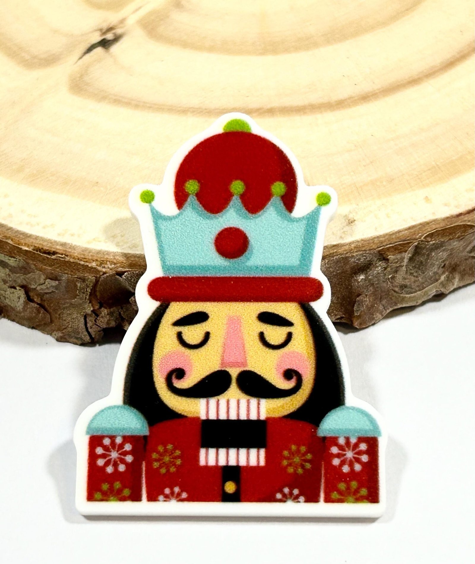 3 Nutcrackers Christmas Planar Resins Flatback planars hairbow hair bow supplies craft supply jewelry bows magnet flatbacks DIY nutcracker - Image 4