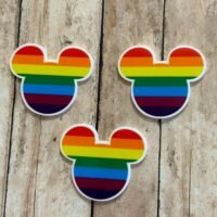 3 rainbow mouse head Planar Resins