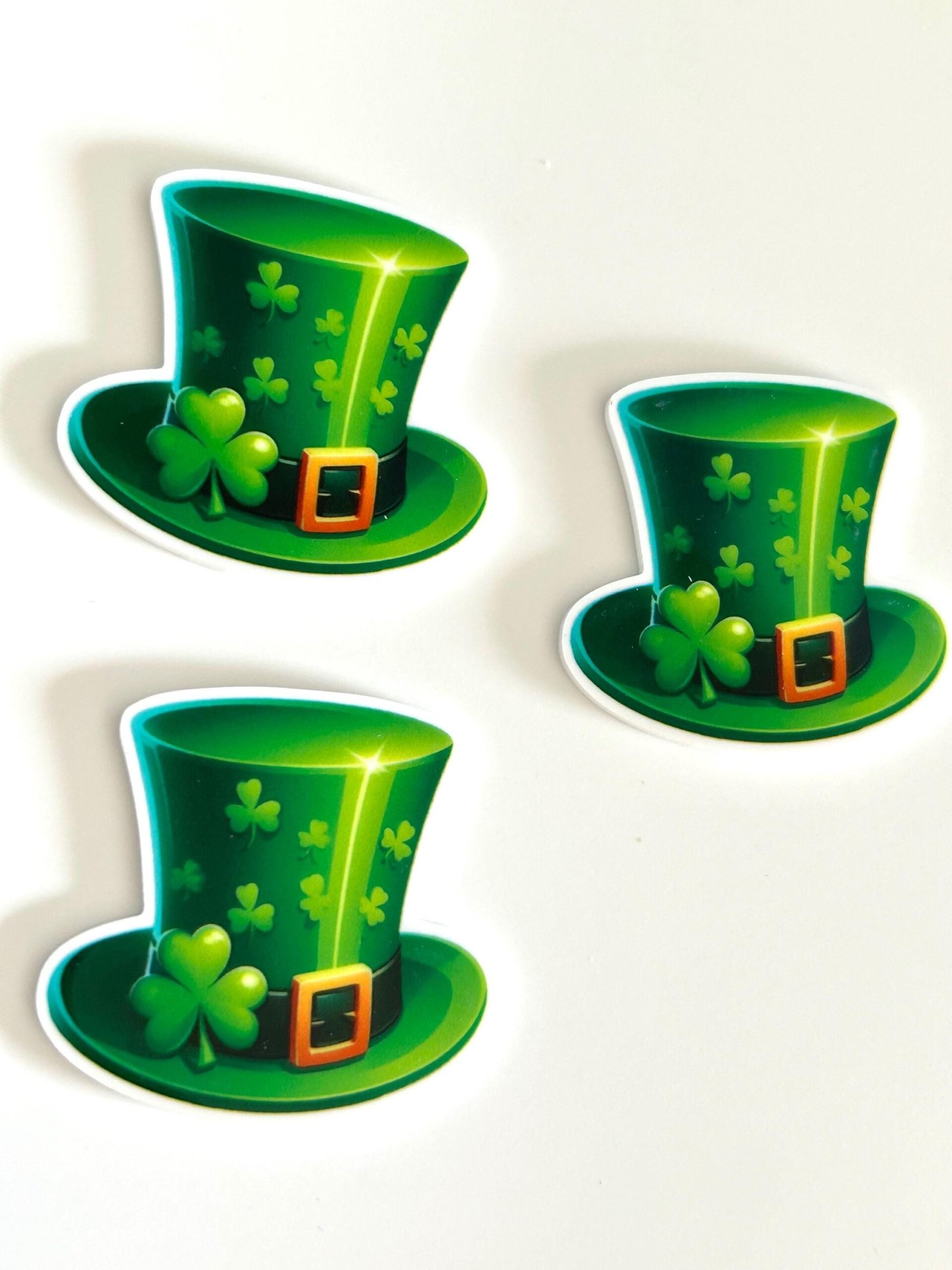 3 leprechaun Planar Resins Flatback planars hairbow hair bow supplies focal craft supply jewelry bows clips flatbacks DIY Irish St. Patrick - Image 2