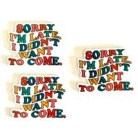 3 funny Planar Resins Flatback planars hairbow hair bow supplies focal craft supply jewelry bows clips flatbacks late didn’t want to come