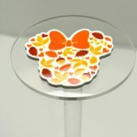 3 fall leaves Mouse Ears planar resins | craft supplies | acorns | soap | bow making | bow centers | focal | magical vacation | Minnie