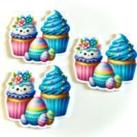 3 easter egg planar resins | craft supplies | chicks | bow making | bow centers | focal | cupcakes  | spring resins | Easter Flatbacks resin