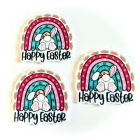 3 easter rainbow planar resins, flatbacks