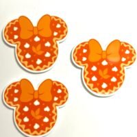 3 fall Mouse Ears planar resins | craft supplies | pumpkin pie | bow making | bow centers | focal | magical vacation | Minnie |thanksgiving