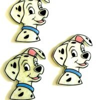 3 Lucky 101 dogs Planar resins | craft supplies | soap making | bow making | bow centers | focal | charms | flatbacks | inspirational quote