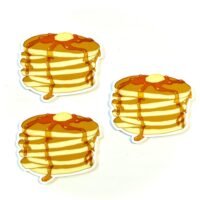 3 pancakes planar resins | craft supplies | soap making | bow making | bow centers | focal | charms | flatbacks | breakfast | syrup | food