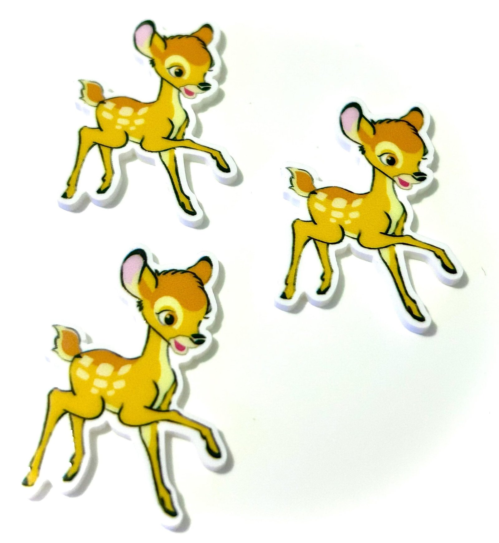 3 Movie Deer Planar Resin Flatbacks, focal, hair bow supplies, craft supplies, supplies for making hairbows, soap, magnets DIY bows centers