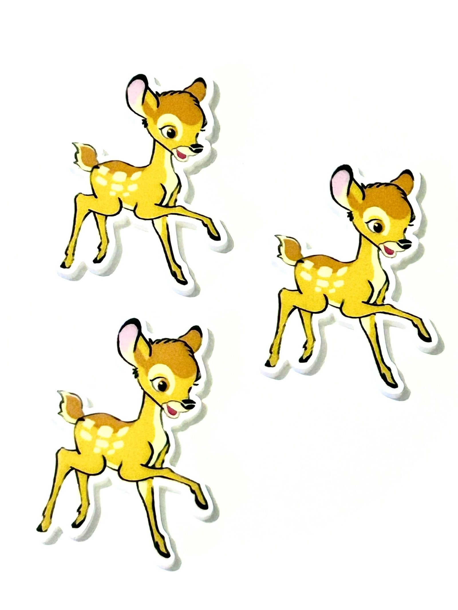 3 Movie Deer Planar Resin Flatbacks, focal, hair bow supplies, craft supplies, supplies for making hairbows, soap, magnets DIY bows centers - Image 4