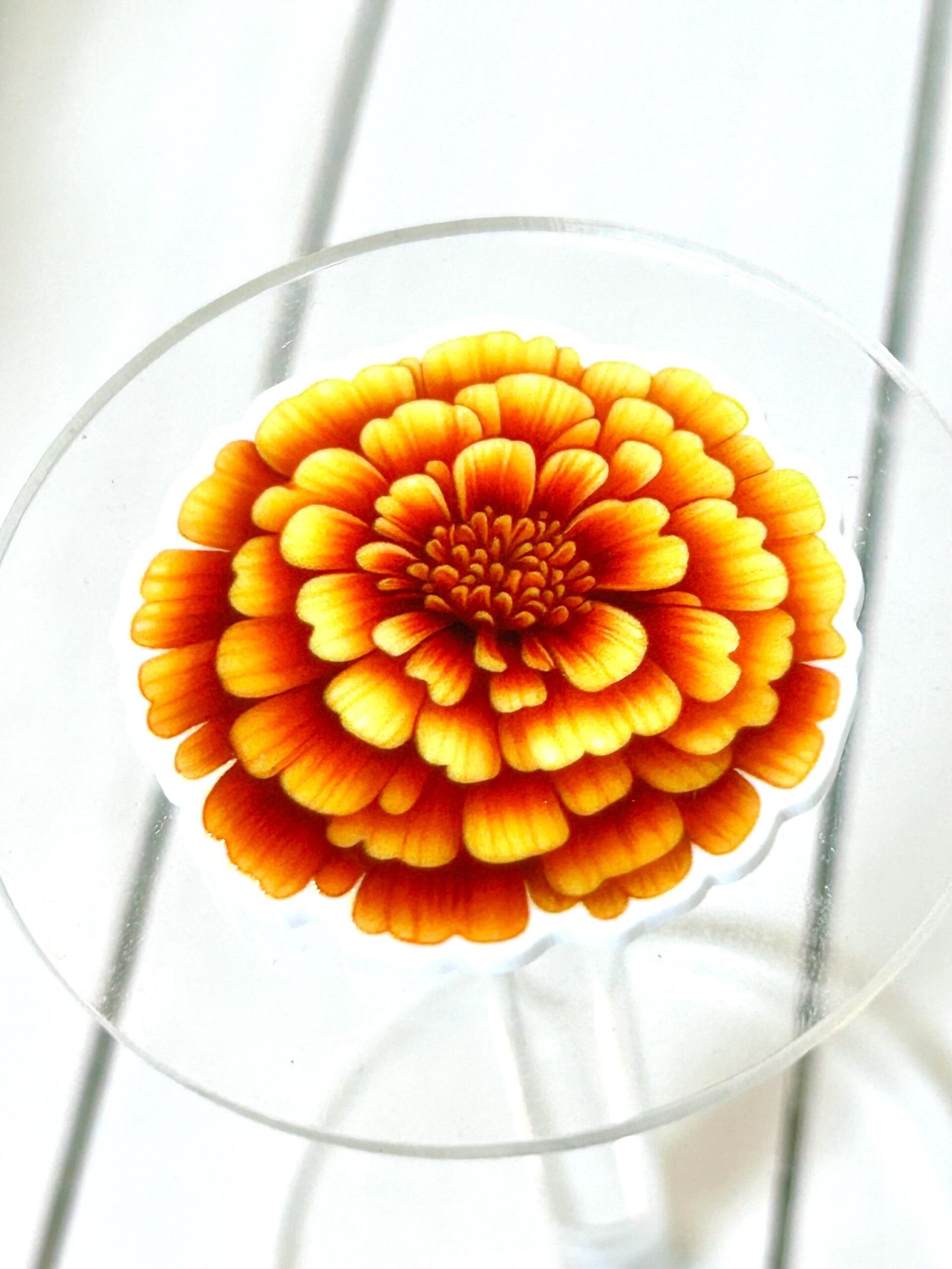 3 Marigold flower Planar Resins, Day of the Dead planars - Image 4