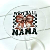 3 Football Mom Planar Resins Flatback planars hairbow hair bow supplies focal craft supply jewelry bows clips flatbacks DIY magnets sports