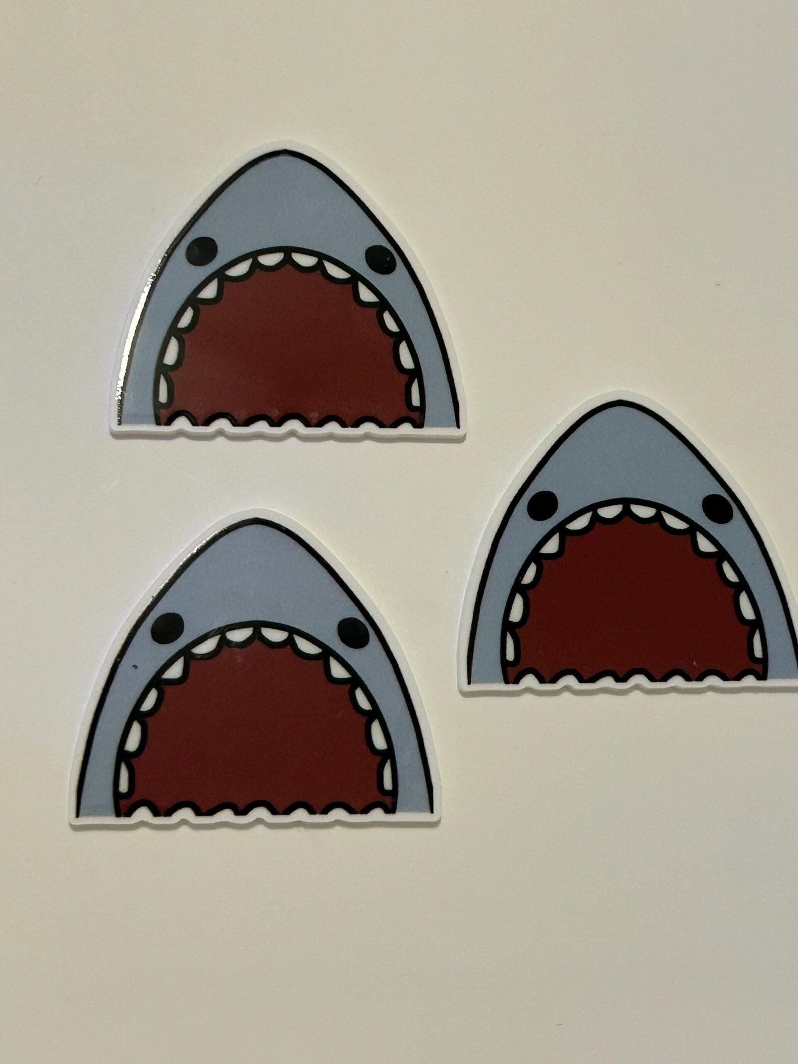 3 shark summer planar resins | craft supplies | soap making | bow making | bow centers | focal | summer | beach | Jaws | vacation | ocean - Image 2