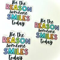 3 Smile Planar Resins Flatback planars hairbow hair bow centers focal craft supplies jewelry bows clips, kindness, quotes, earrings, charms