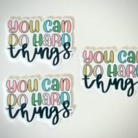 3 Encouranging quote Flatback planars hairbow hair bow supplies focal craft supply jewelry bows clips flatbacks DIY bookmarks inspirational