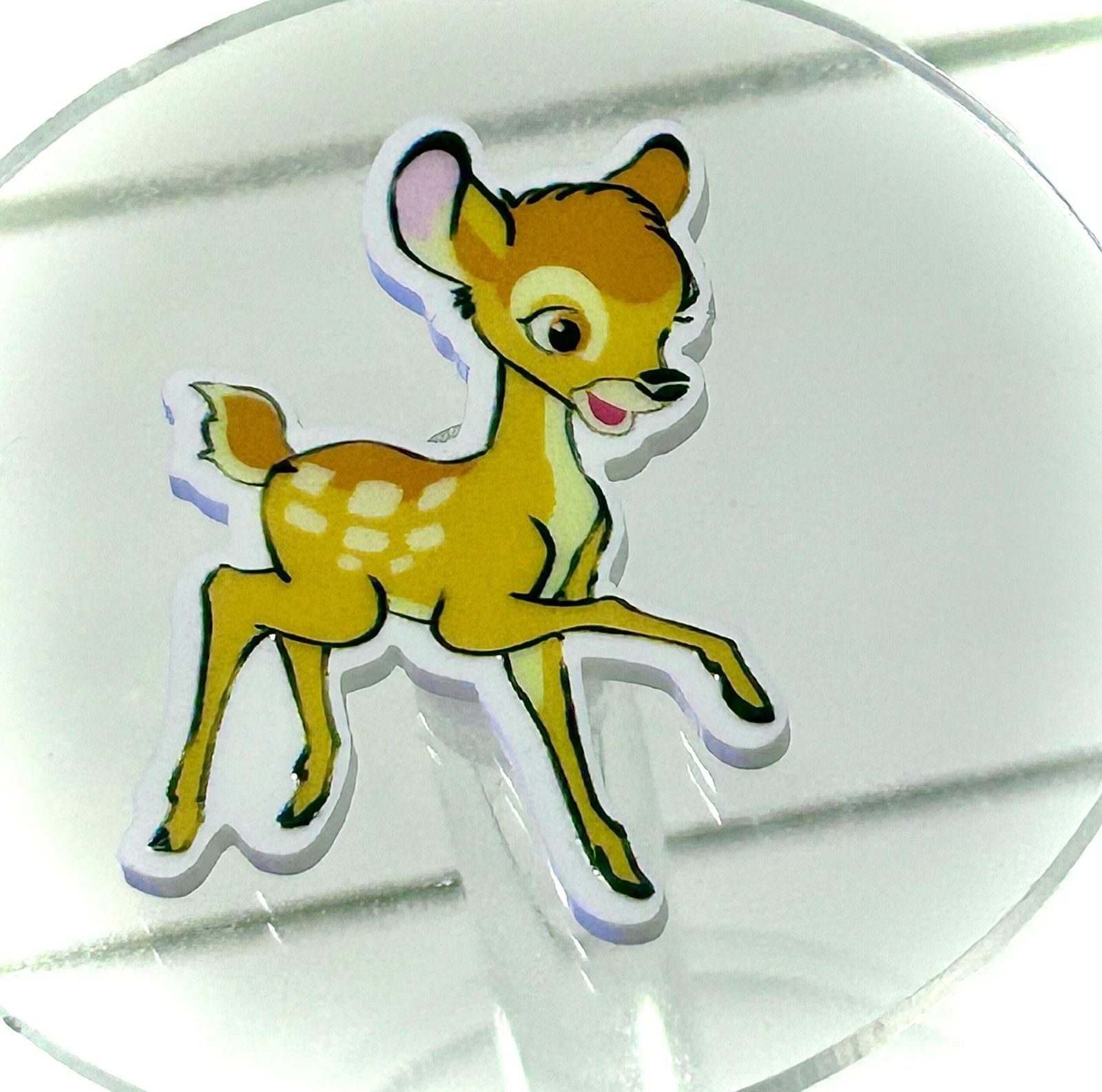 3 Movie Deer Planar Resin Flatbacks, focal, hair bow supplies, craft supplies, supplies for making hairbows, soap, magnets DIY bows centers - Image 2