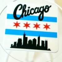 3 Chicago Resins Flatback planars hairbow hair bow centers craft supplies,focal, jewelry, bows , clips ,flatbacks, DIY, flag, stars, skyline