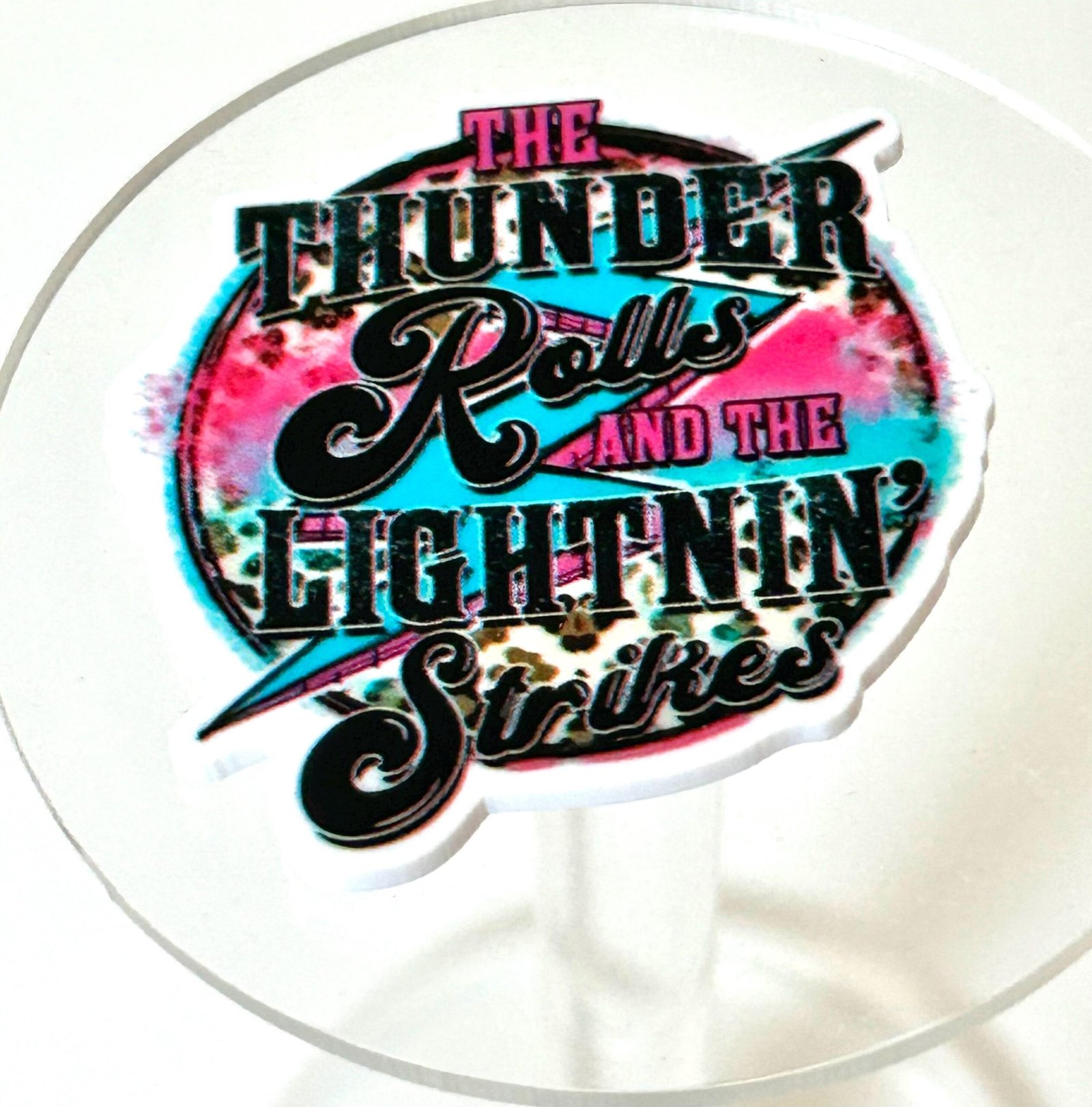 3 Thunder Rolls Planar Resins, Flatbacks,hairbow hair bow centers,supplies, jewelry flatbacks fake bake craft supplies, country music lyrics - Image 3