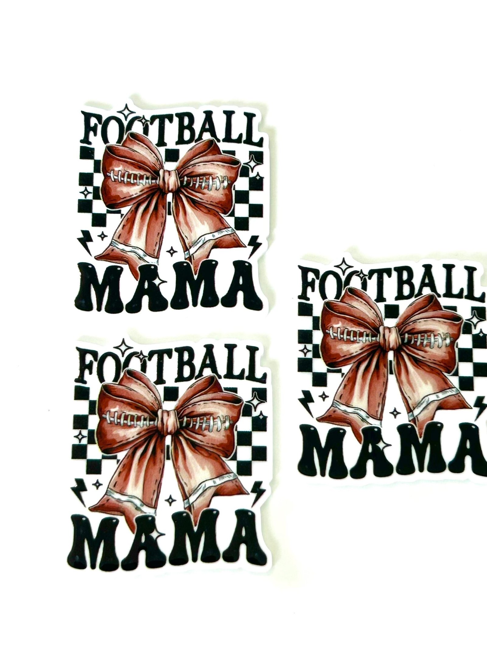 3 Football Mom Planar Resins Flatback planars hairbow hair bow supplies focal craft supply jewelry bows clips flatbacks DIY magnets sports - Image 4