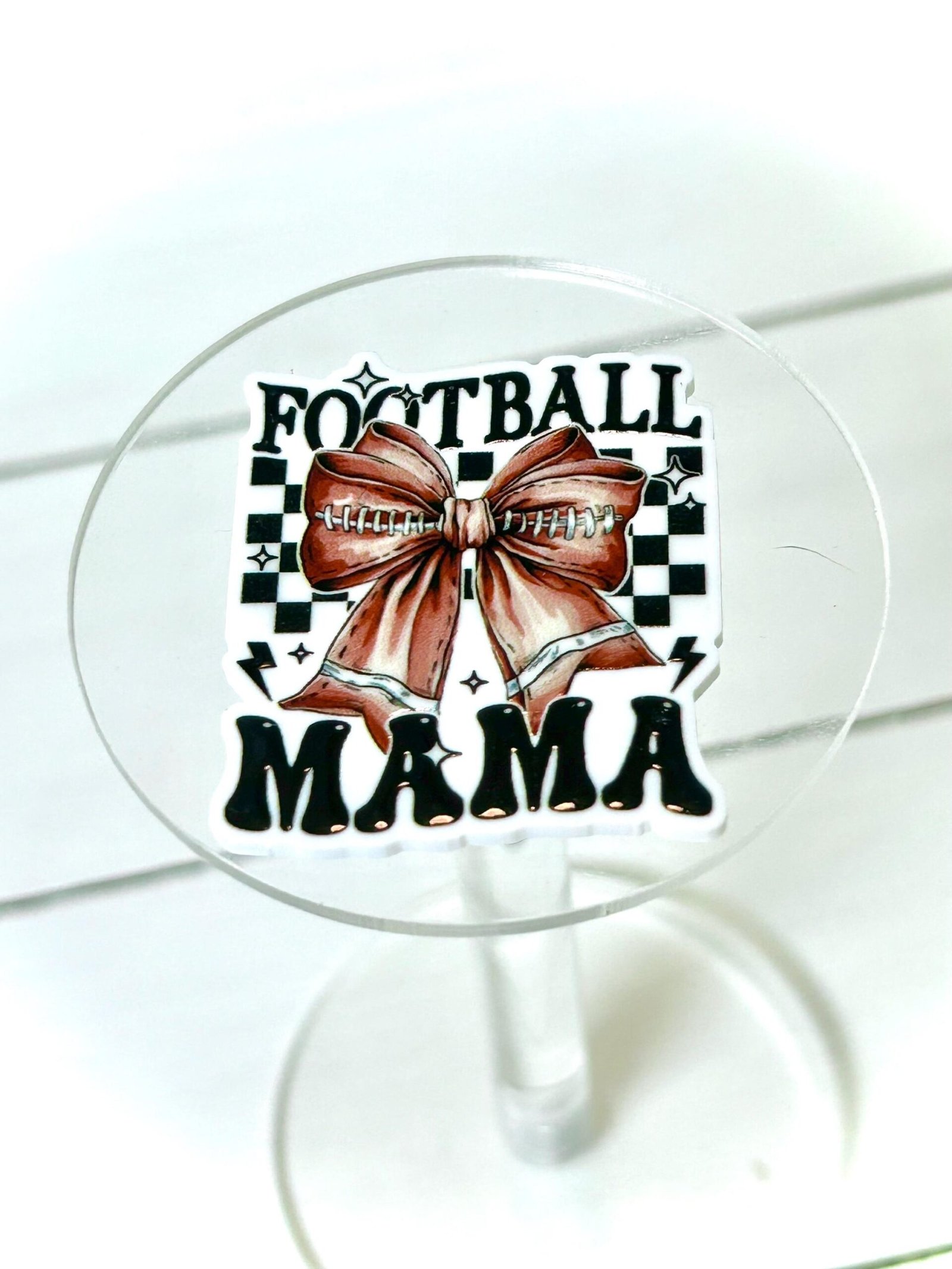 3 Football Mom Planar Resins Flatback planars hairbow hair bow supplies focal craft supply jewelry bows clips flatbacks DIY magnets sports - Image 5