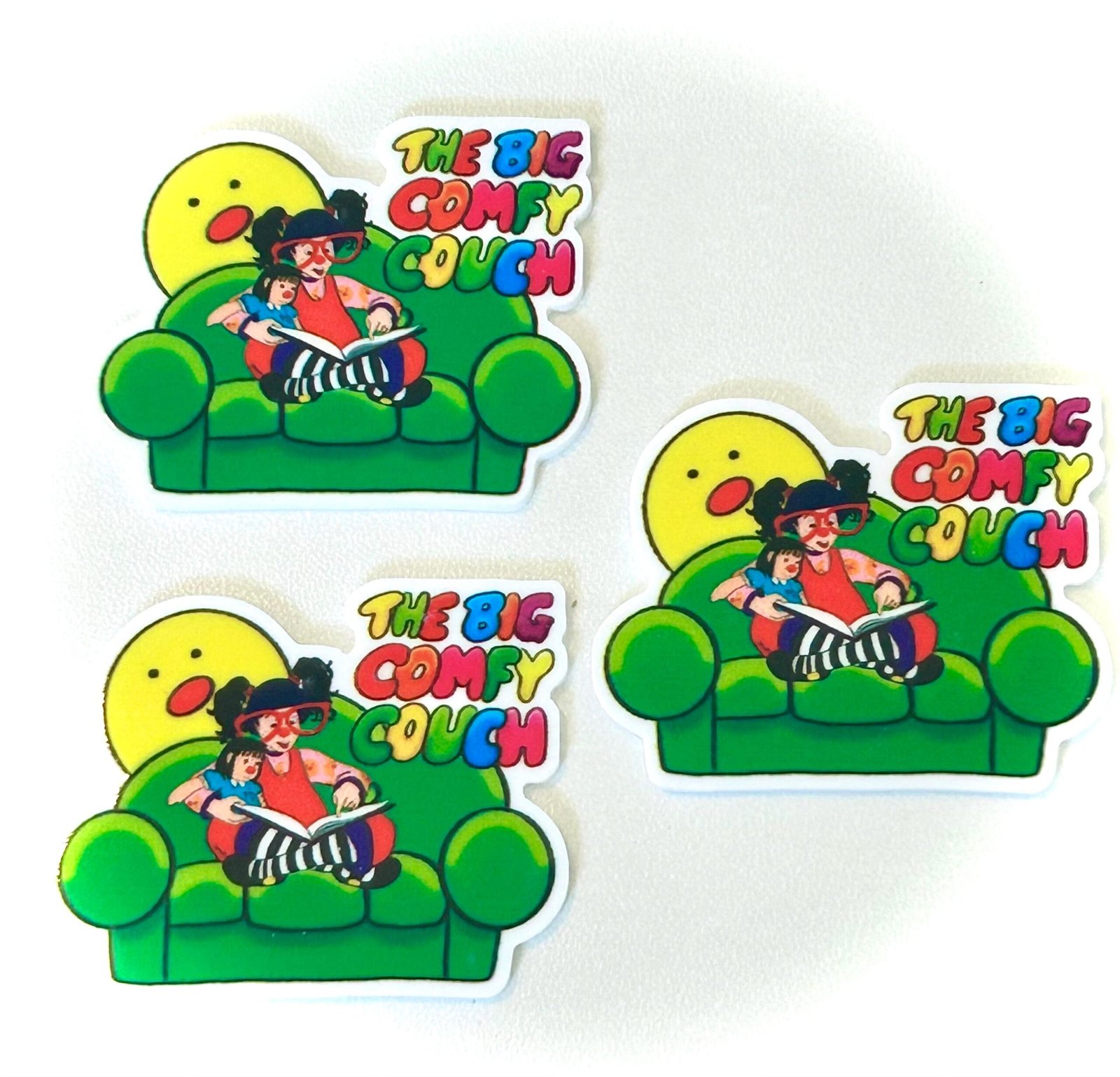 3 90’s kids show planar Resins Flatback planars hairbow hair bow supplies focal craft supply jewelry bows magnets flatbacks DIY Molly comfy - Image 2