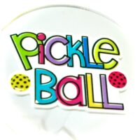 3 pickle ball planar resins | craft supplies | soap making | bow making | bow centers | focal | craft supplies |  DIY phone grip | Sports