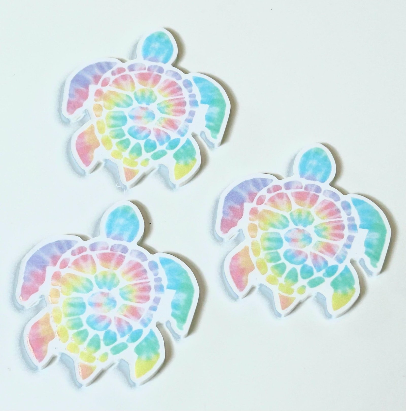 3 sea turtle planar resins | craft supplies | soap making | bow making | bow centers | focal | sea life charms| craft supplies | watercolor - Image 3
