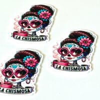3 La Chismosa Resins Flatback planars hairbow hair bow centers craft supplies,focal, jewelry, bows , clips ,flatbacks, Calaveras de Azucar