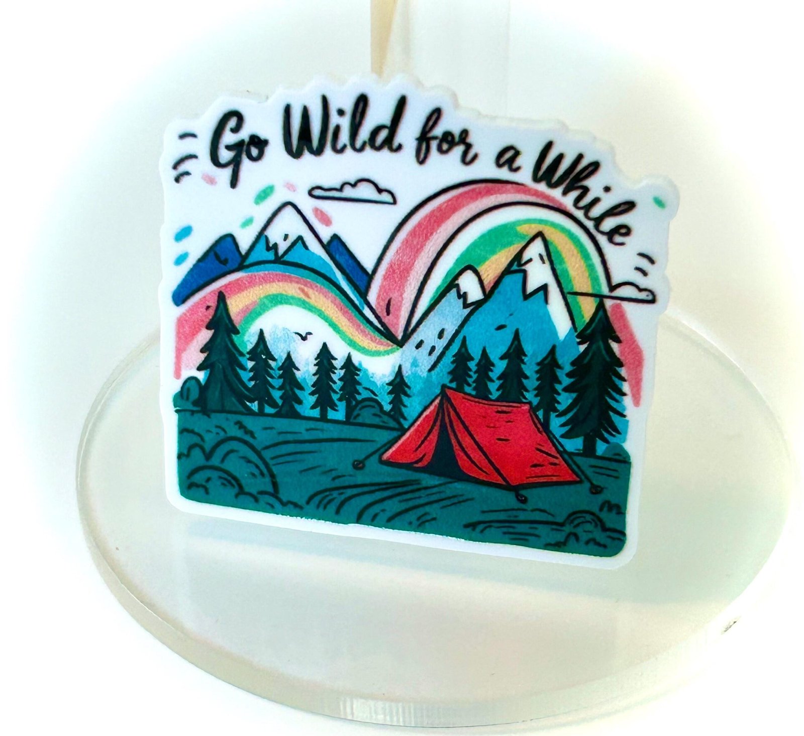 3 GoWild for a While Planar Resins, camping Flatbacks, focal, hair bow supplies, craft supplies, resins, cabin, soap, DIY bows, hike, nature - Image 2