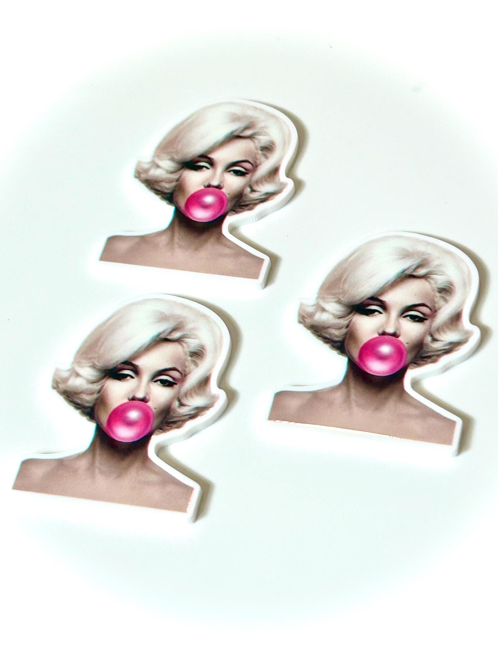 3 Blonde Icon Planar Resins, flatbacks, hair bows, craft supplies, earrings, jewelry, badge reels, DIY croc charms, fake bake, phone cases