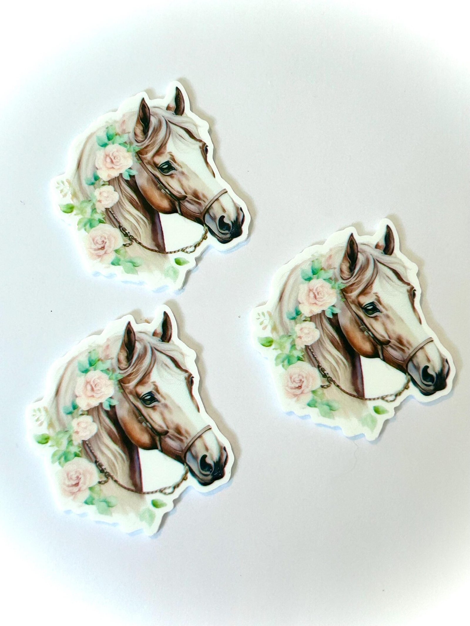 3 horse planar Resins, Flatback planars hairbow hair bow supplies focal craft supplies jewelry bows magnet flatbacks, farm, pony, horses - Image 4