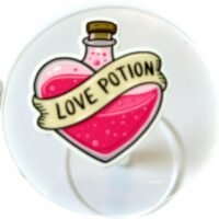 3 Love Potion Planar Resins, Flatbacks, keychains, hairbow, hair bow centers, craft supplies, focal, earrings, croc earrings Valentine bow