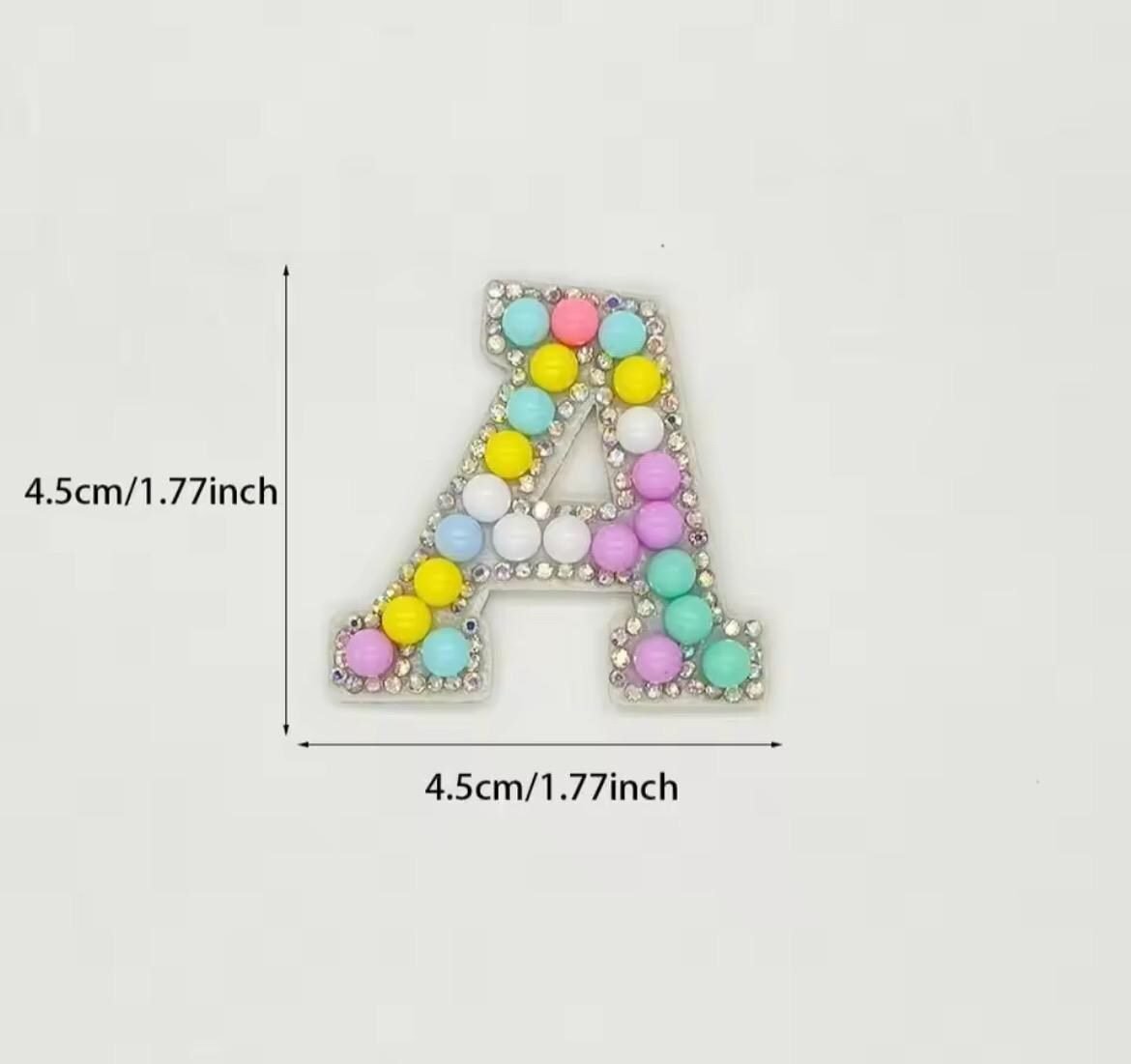 Pastel Pom Pom pearl alphabet letters | letter patch | letter applique | craft supplies | Pom Pom letters | DIY| Craft Supplies | - Image 5