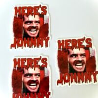 3 horror Planar Resins, Flatbacks, focal, craft supplies, DIY, phone socket, earring, bows, keychains, Halloween, Shining, Redrum, Scary