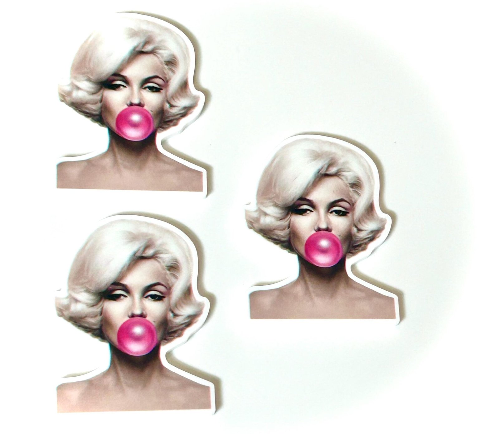 3 Blonde Icon Planar Resins, flatbacks, hair bows, craft supplies, earrings, jewelry, badge reels, DIY croc charms, fake bake, phone cases - Image 4