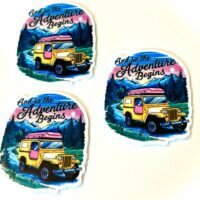 3 Adventure Begins Planar Resins, Flatbacks, hairbow, hair bow centers, craft supplies, jewelry, travel, road trip, phone case, croc charms