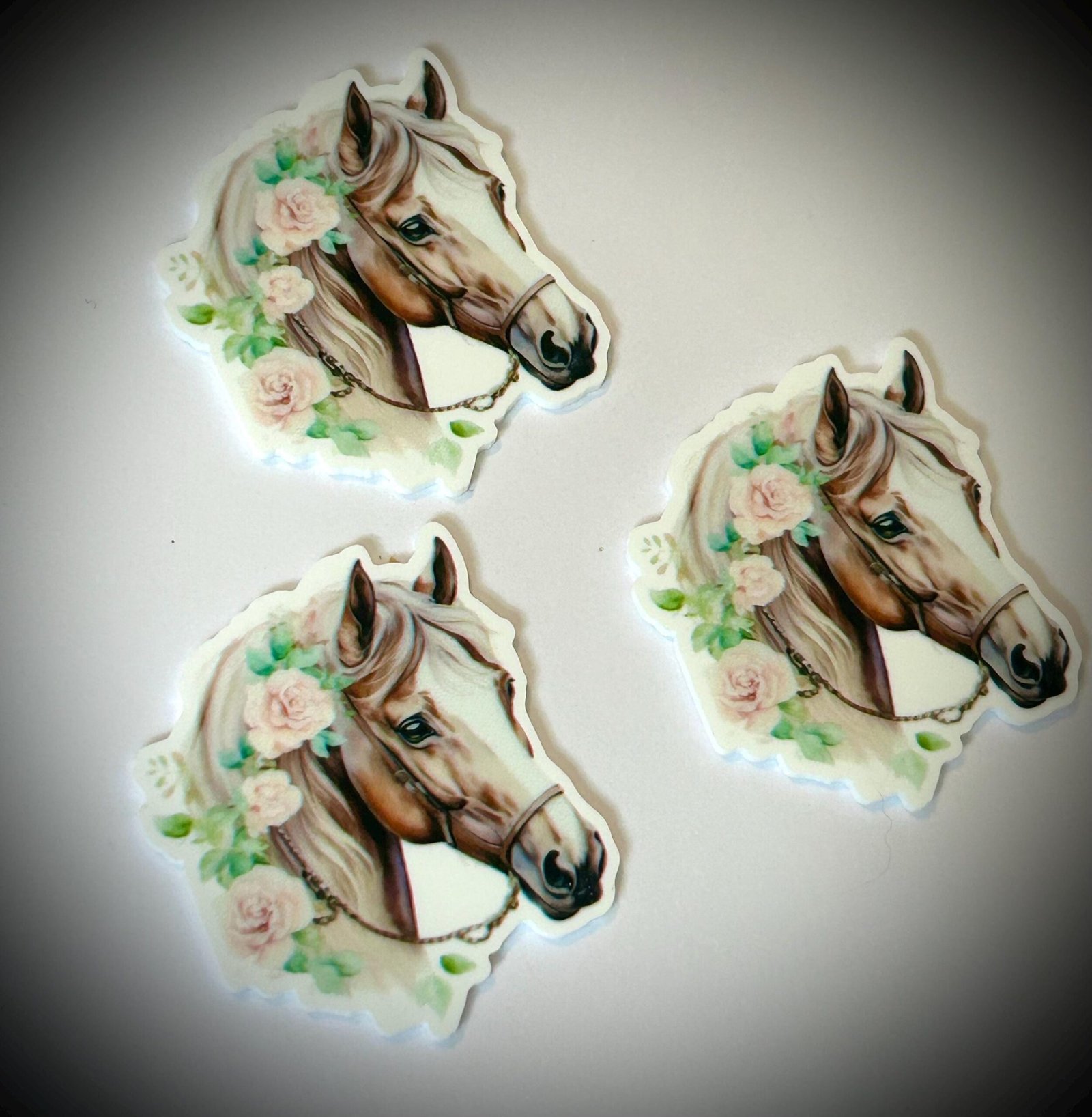 3 horse planar Resins, Flatback planars hairbow hair bow supplies focal craft supplies jewelry bows magnet flatbacks, farm, pony, horses - Image 3