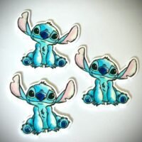 3 blue watercolor Alien planar resins | craft supplies | parks | soap | bow making | bow centers | focal | magical vacation | fake bake