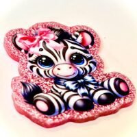 3 premium 90’s Frank Glitter Planar resins | craft supplies | bow centers | charms | flatbacks l bake| zebra | Lisa | embellishments | DIY