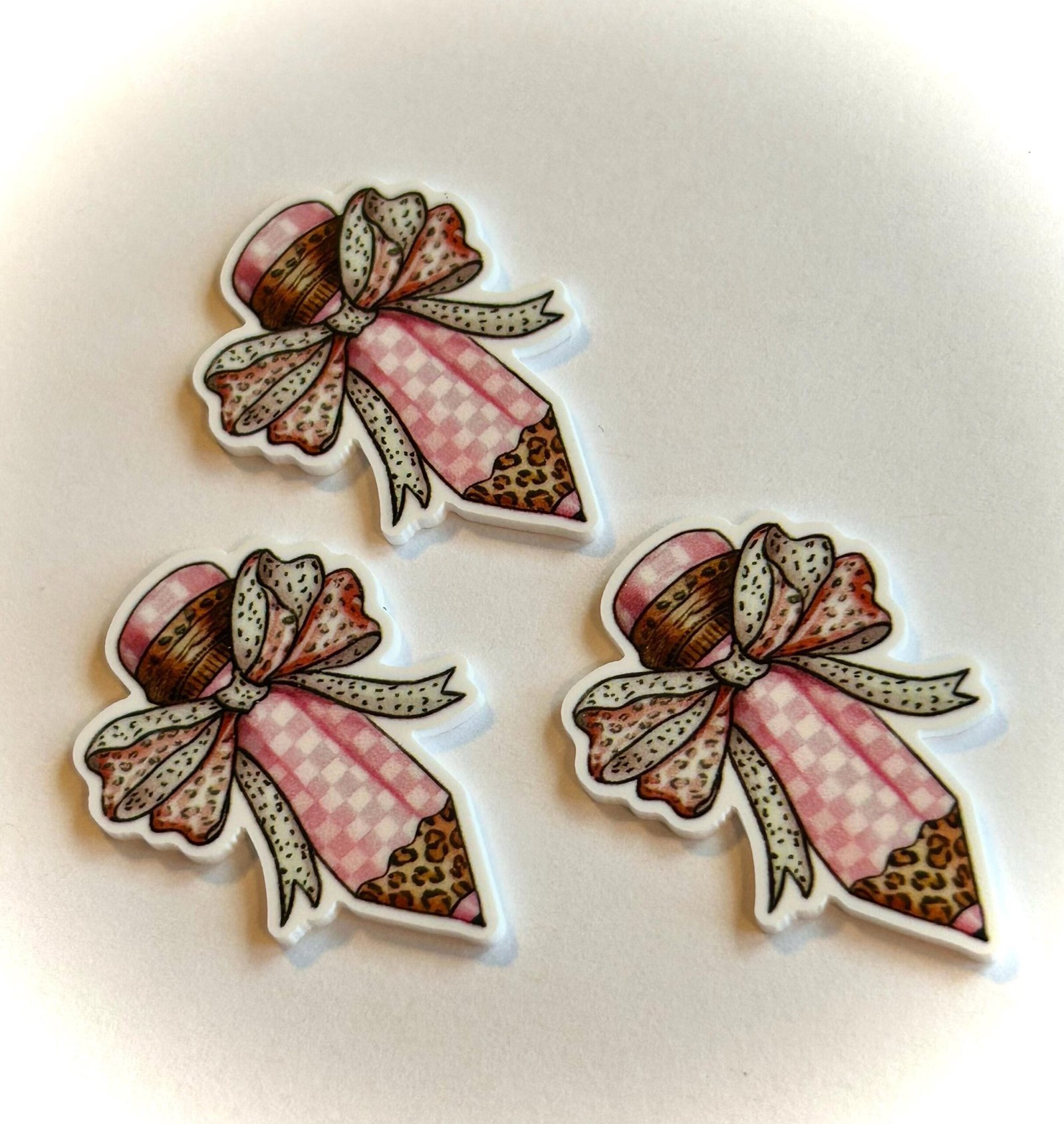 3 School Planar Resins Flatback planars hairbow hair bow centers Craft supplies focal supply jewelry flatbacks fake bake, pencil bow, teach - Image 3