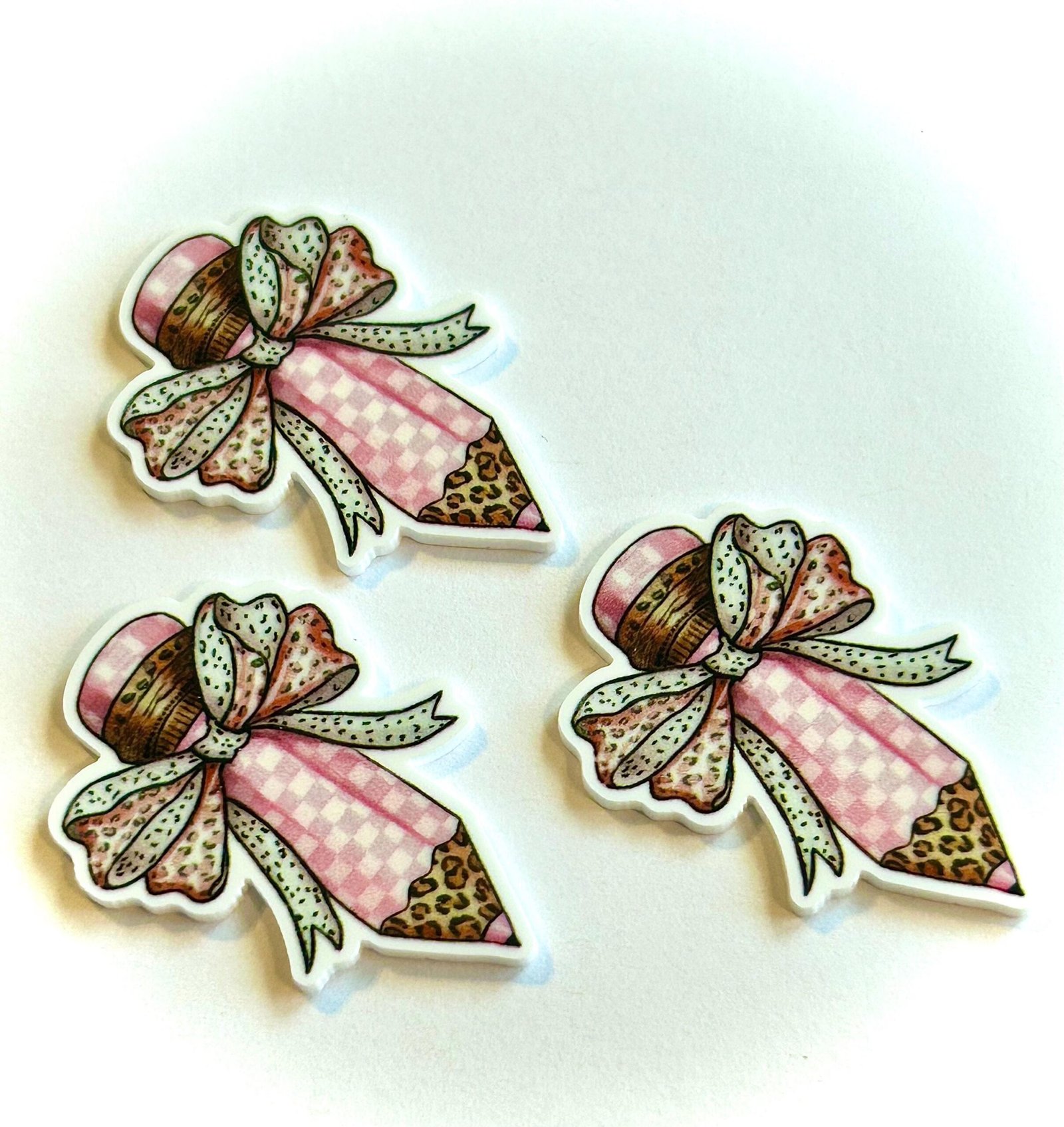 3 School Planar Resins Flatback planars hairbow hair bow centers Craft supplies focal supply jewelry flatbacks fake bake, pencil bow, teach - Image 4