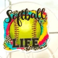 3 Softball Life planar resins | craft supplies | soap making | bow making | bow centers | focal | craft supplies |  DIY phone grip | Sports