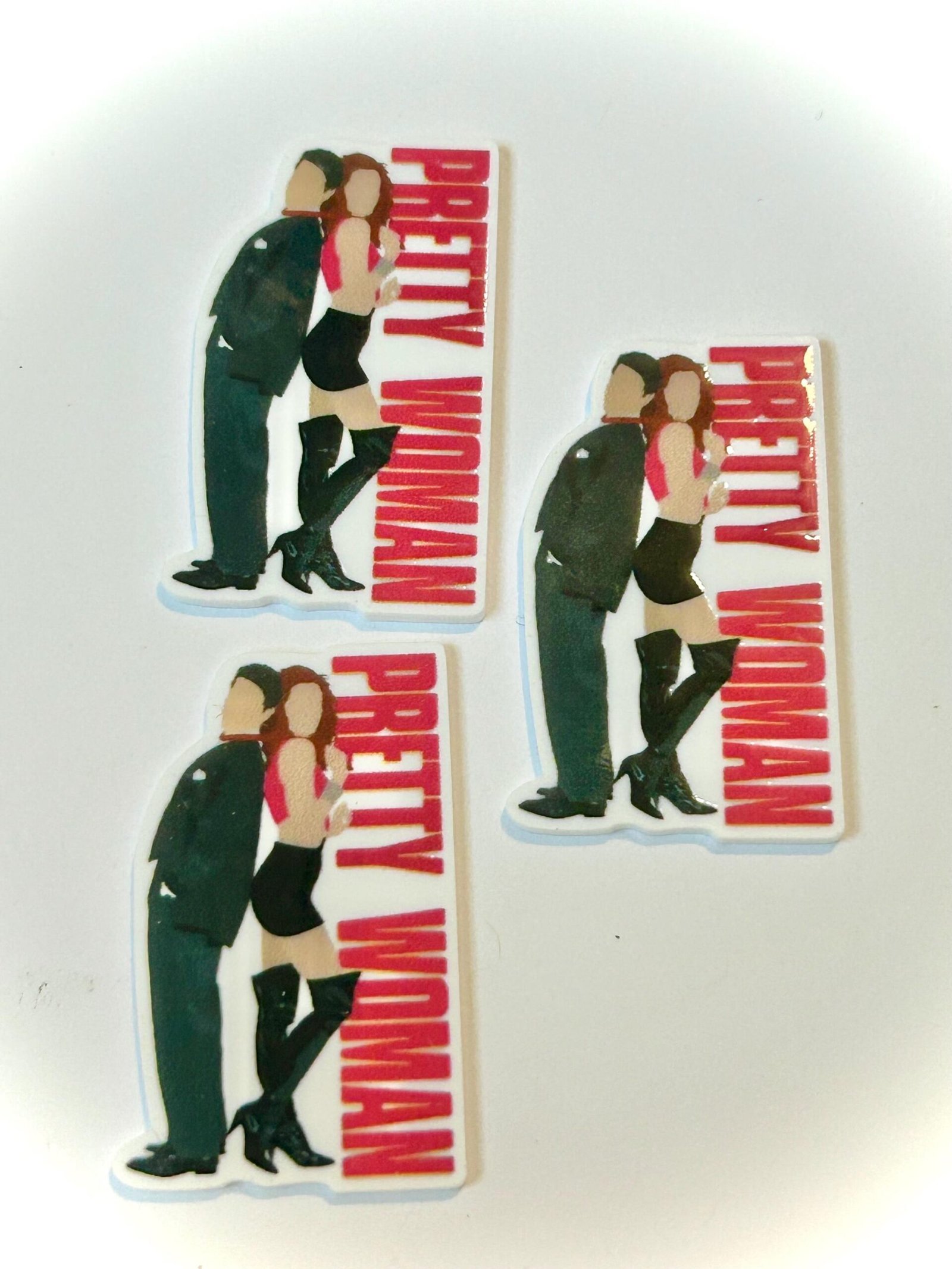 3 Pretty Woman Planar Resins, flatbacks, badge reels, retro 80’s movies, resins, hair bow centers, earrings, craft supplies, croc charms - Image 3