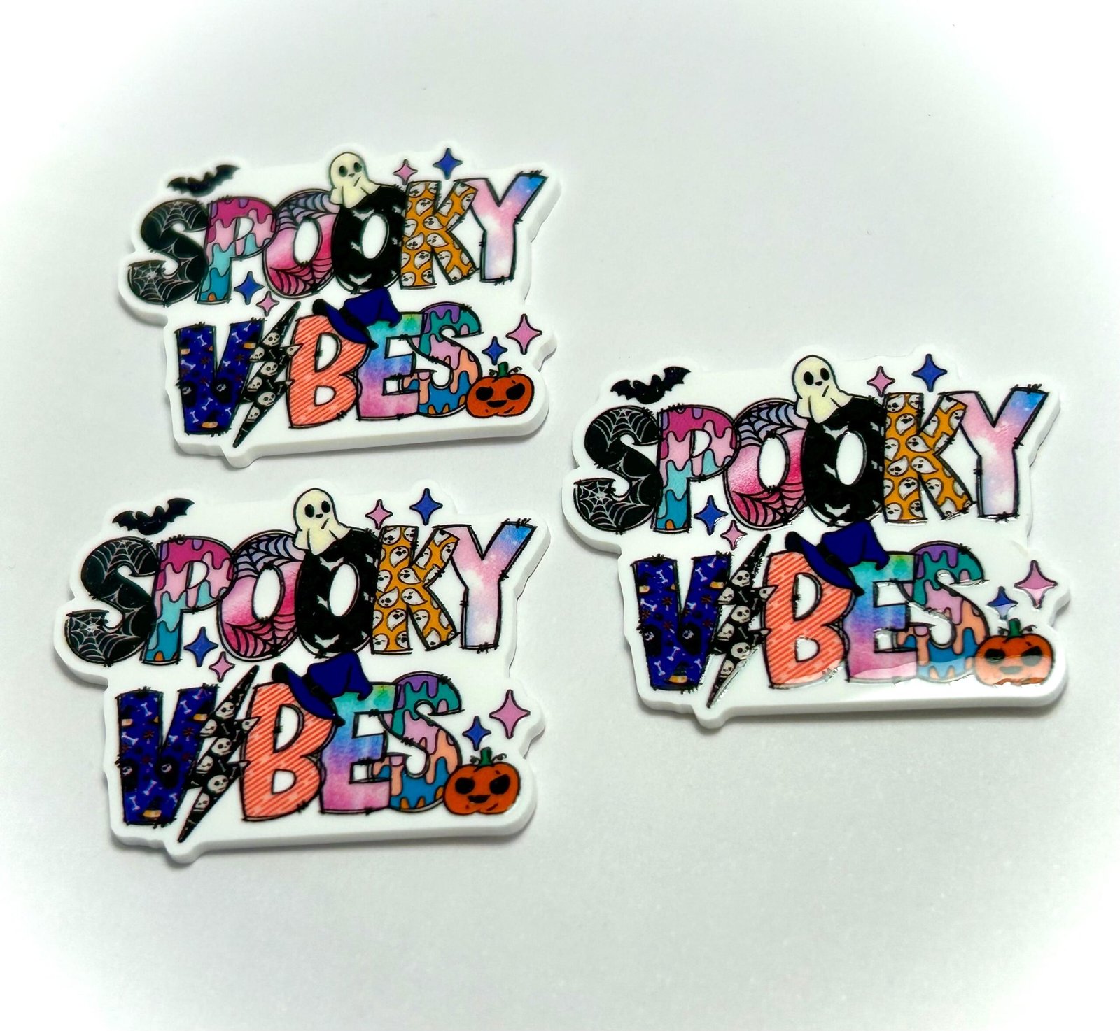 3 Halloween Spooky Vibes Planar Resins, Fall Flatbacks - Image 3