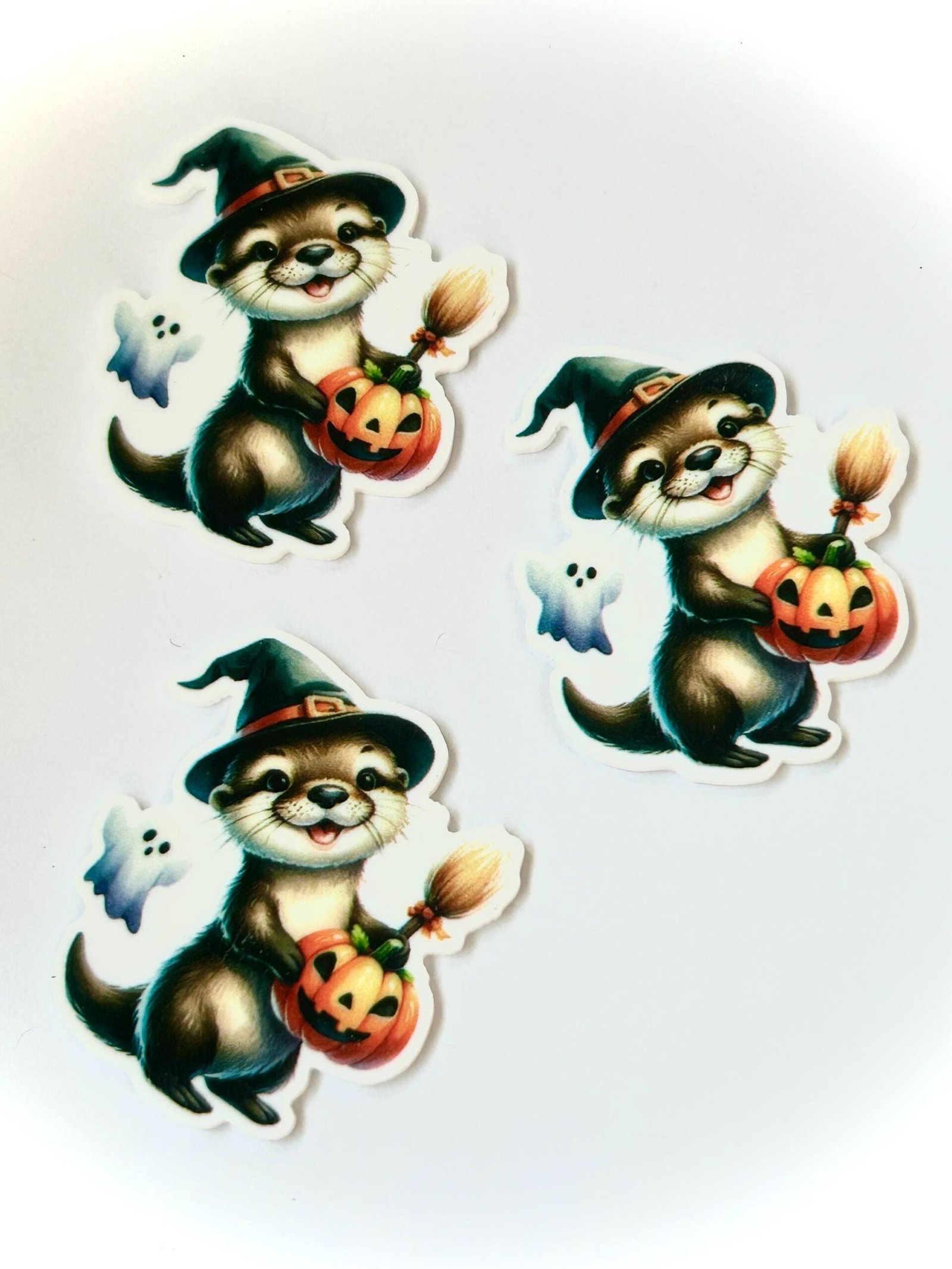 3 Halloween witch Otter planar resins | craft supplies | Flatbacks | bow making | hair bow centers| DIY| Resin| badge reels, phone grips - Image 3