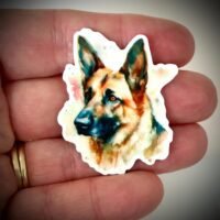 3 German Shepherd Dog planar Resins, Flatbacks, Hairbows,hair bow centers, craft supplies, acrylics, resins, charms, k9, DIY, keychains, pet