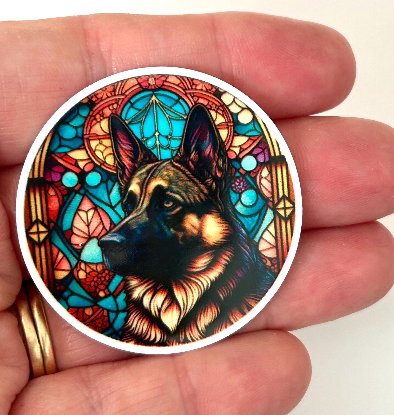 3 German Shepherd Dog planar Resins, Flatbacks, Hairbows,hair bow centers, craft supplies, acrylics, resins, charms, k9, DIY, keychains, pet - Image 4