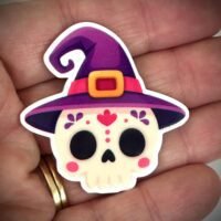 3 Sugar Skull Calaveras planar Resins, Flatbacks, Hairbows,hair bow centers, craft supplies, fake bake,Day of the Dead, Dia De Los Muertos