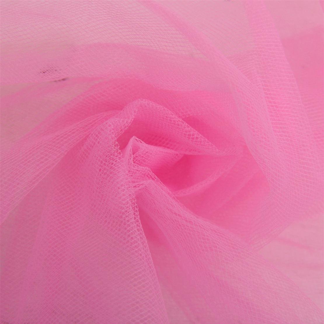100 yds Bright Bubblegum PinkTulle Roll 6” megaroll, tutu wedding decor, Halloween costumes, DIY, Craft supplies, Pom poms, sewing, tutus - Image 2