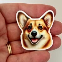 3 Corgi Dog planar Resins, Flatbacks, Hairbows,hair bow centers, craft supplies, acrylics, resins, charms, DIY, keychains, dogs, pets