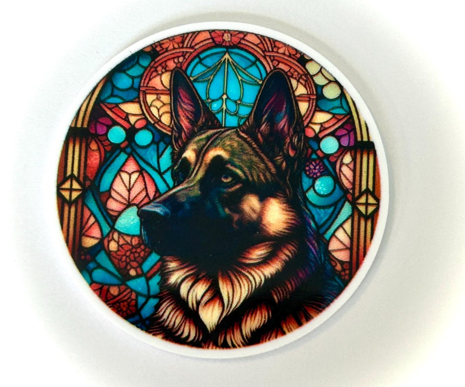 3 German Shepherd Dog planar Resins, Flatbacks, Hairbows,hair bow centers, craft supplies, acrylics, resins, charms, k9, DIY, keychains, pet - Image 3